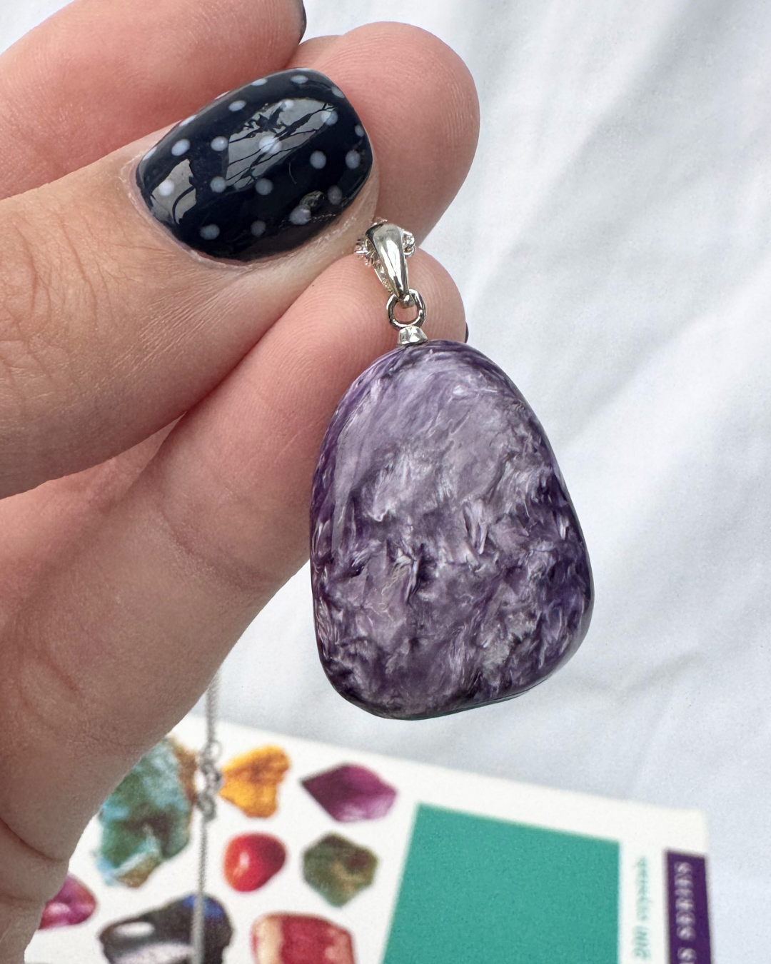Charoite A Grade Sterling Silver Necklace