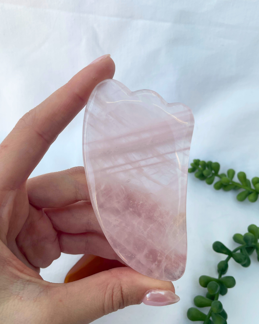 Crystal Gua Shas | Rose Quartz + Carnelian