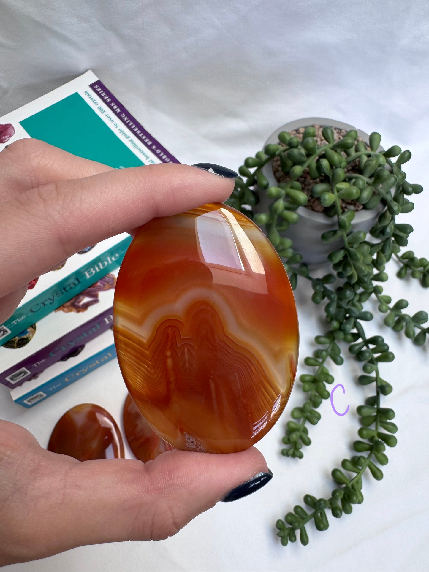 Large Carnelian Palmstones