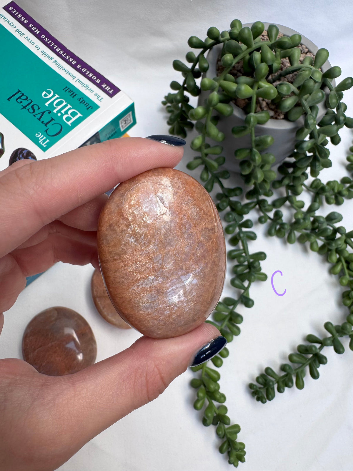 Peach Moonstone Palmstones