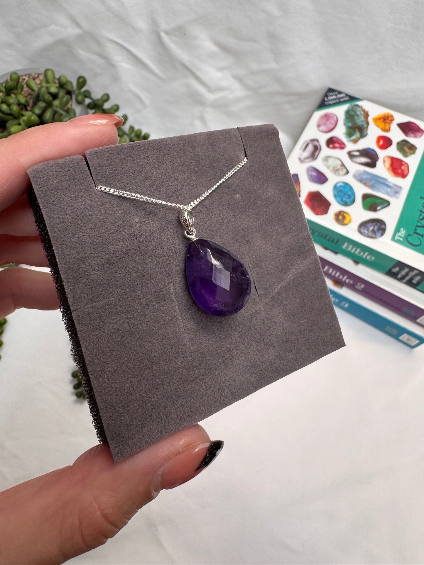 A+ Grade Faceted Amethyst Necklace