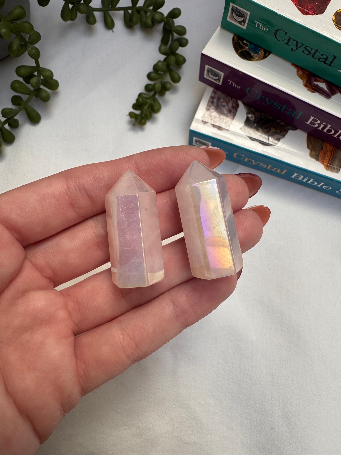 Aura Rose Quartz Towers | Rehomed