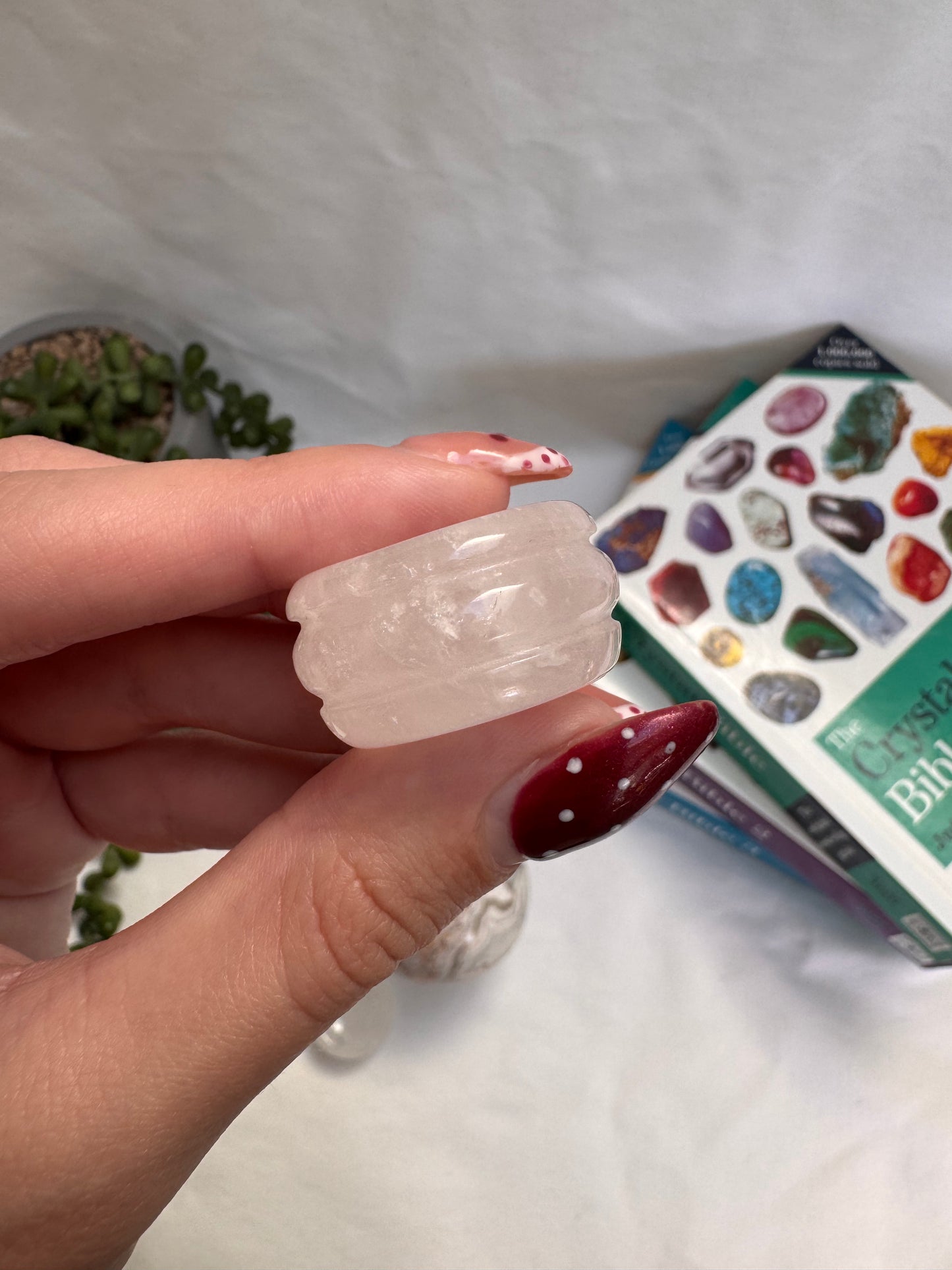 Clear Quartz Crystal Sphere Stand
