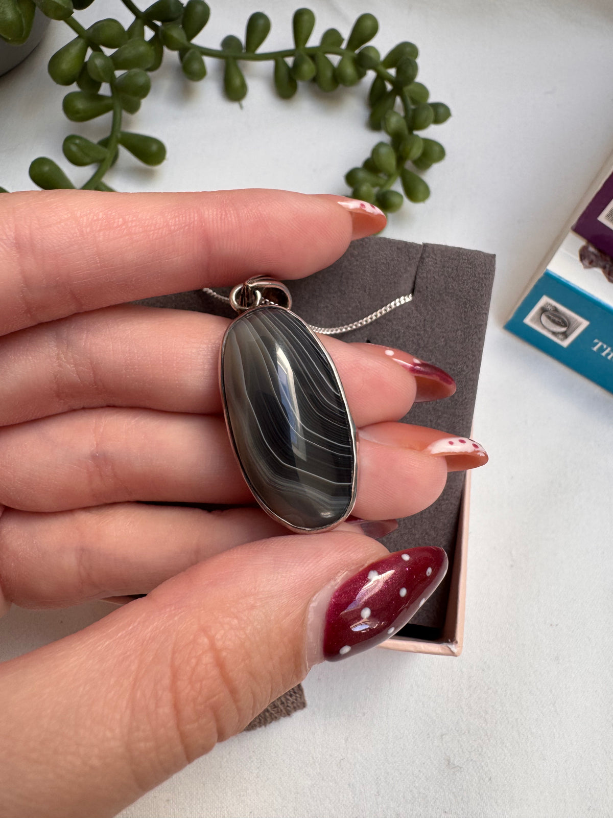 Striped Agate Necklace