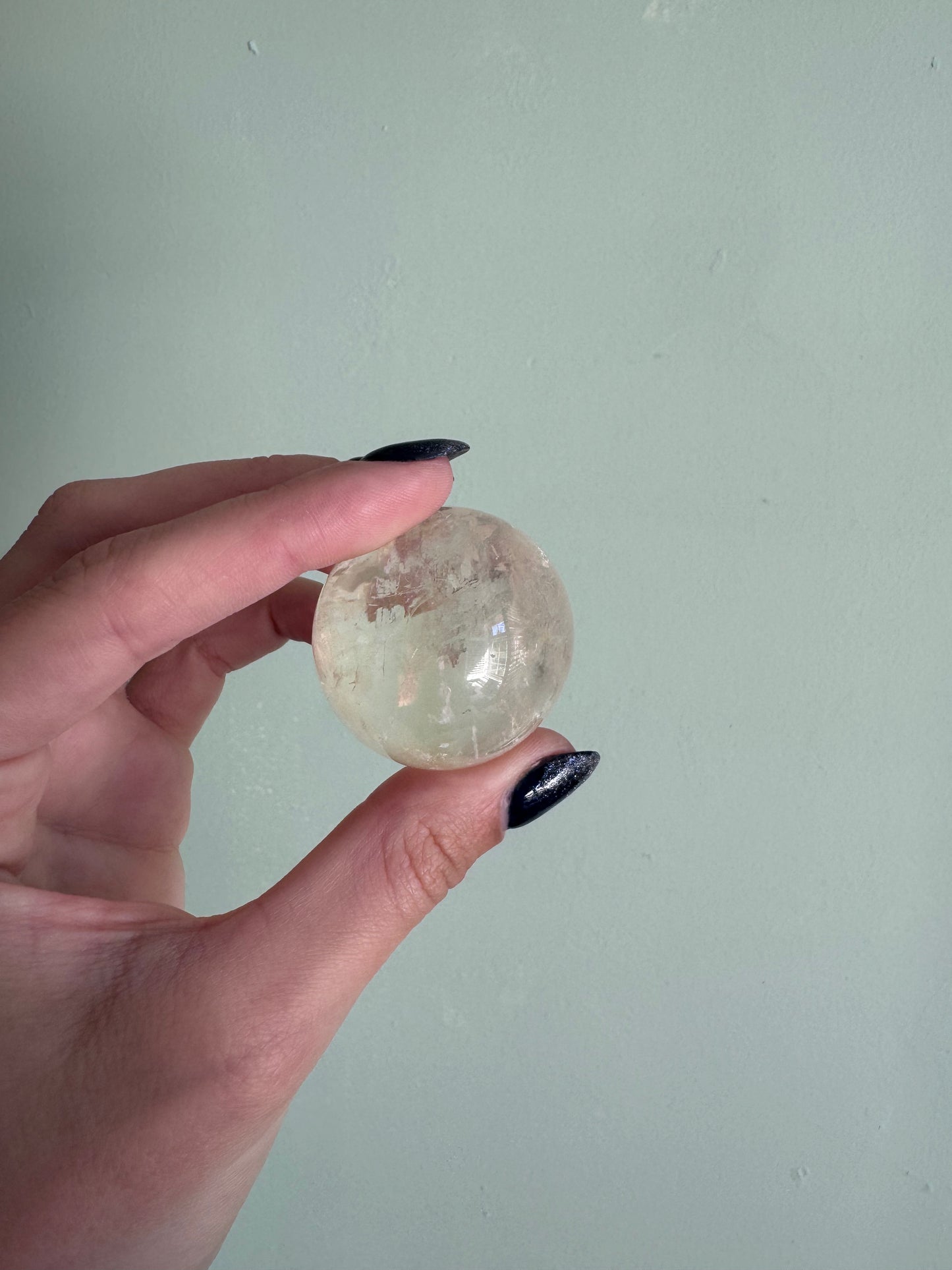 Rehomed Optical Calcite Sphere