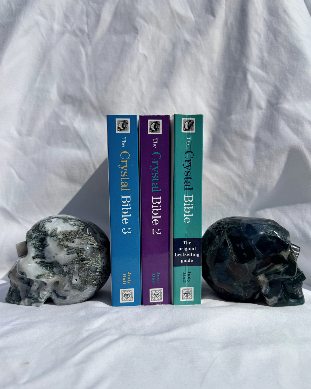 Moss Agate Large Skulls
