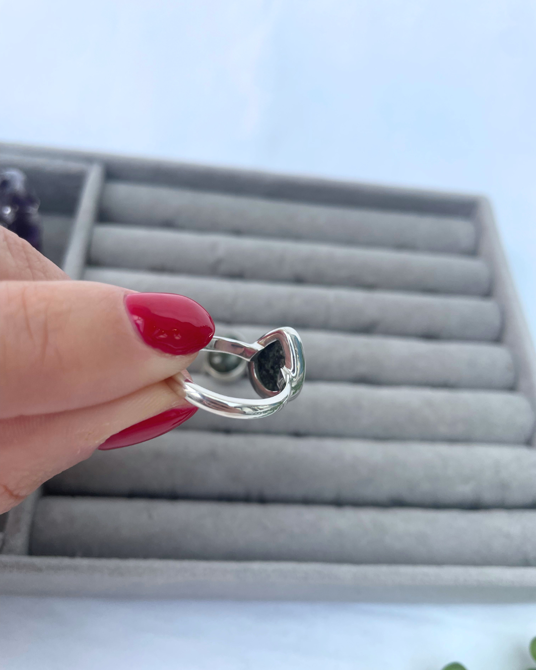 Preseli Bluestone Sterling Silver Rings | N + M | 7 + 6.5