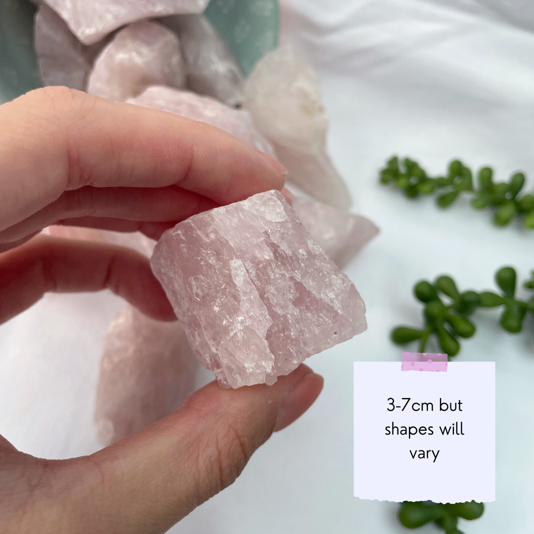 Rose Quartz Raw Chunks
