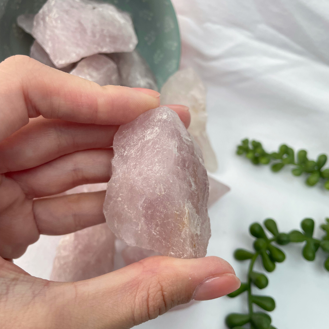 Rose Quartz Raw Chunks