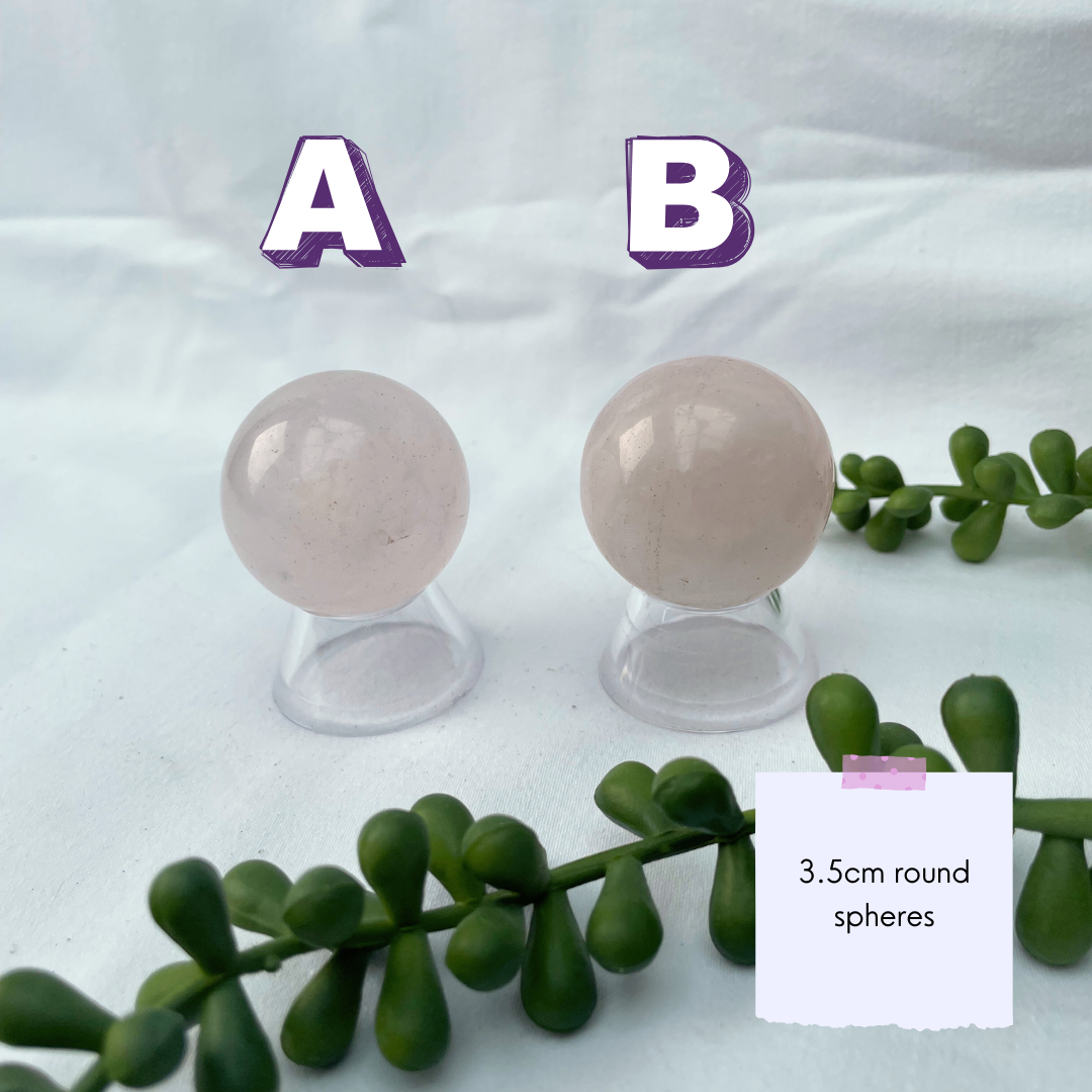 Rose Quartz Spheres
