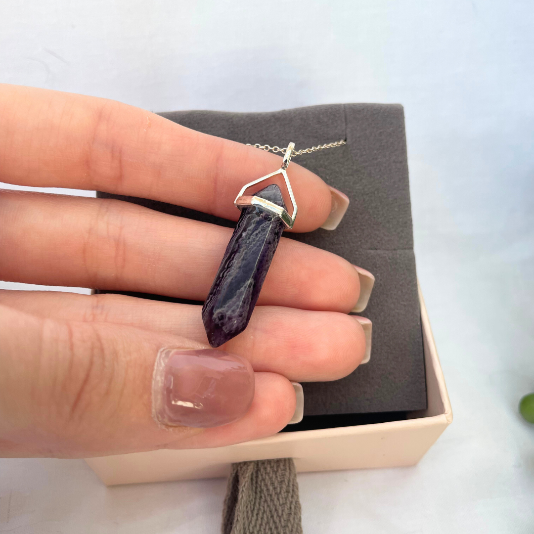 Fluorite Necklace | 18 Inches | 925 Sterling Silver