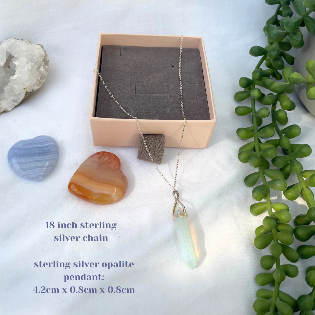 Opalite Necklace | 18 Inches | 925 Sterling Silver