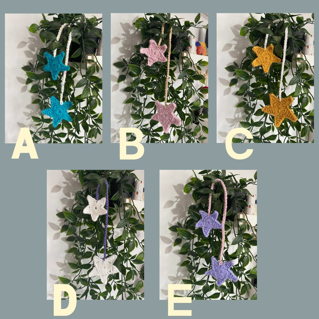 Crochet Star Bookmarks | Handmade by Capricorn Craft Studios