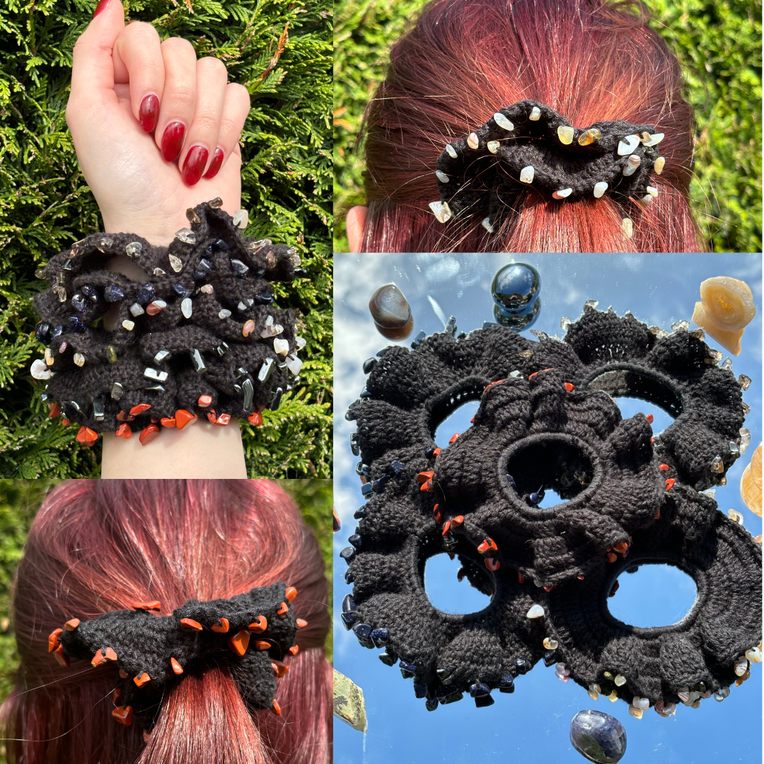 Crystal Scrunchies | Handmade by Crystallised Crochet