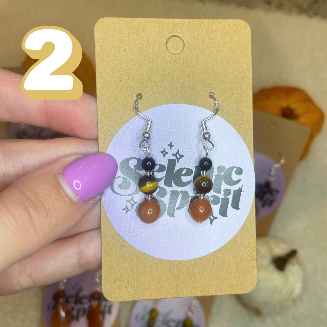 Spooky Season Crystal Earrings
