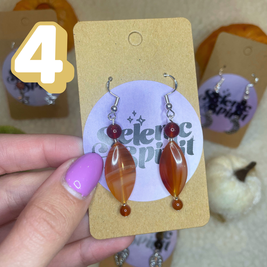 Spooky Season Crystal Earrings