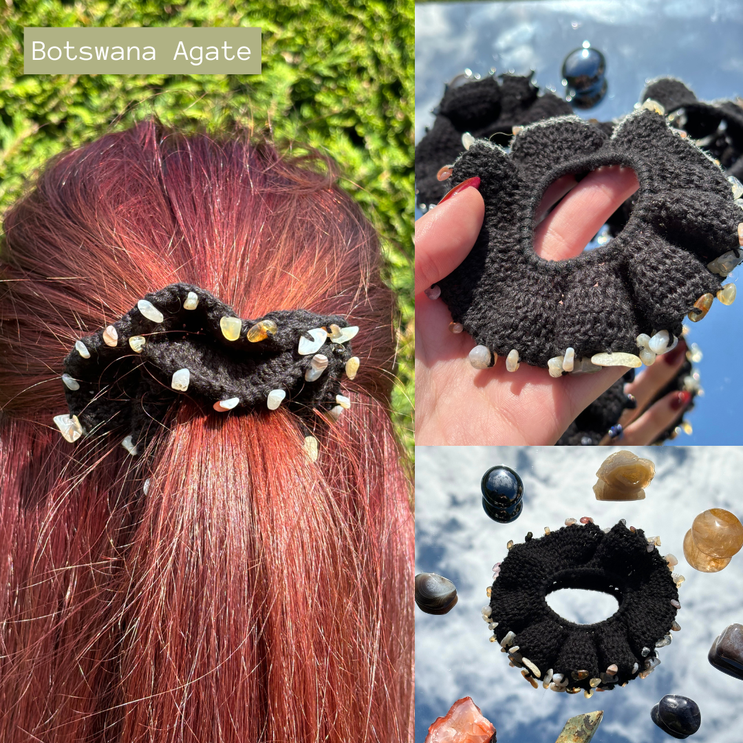 Crystal Scrunchies | Handmade by Crystallised Crochet