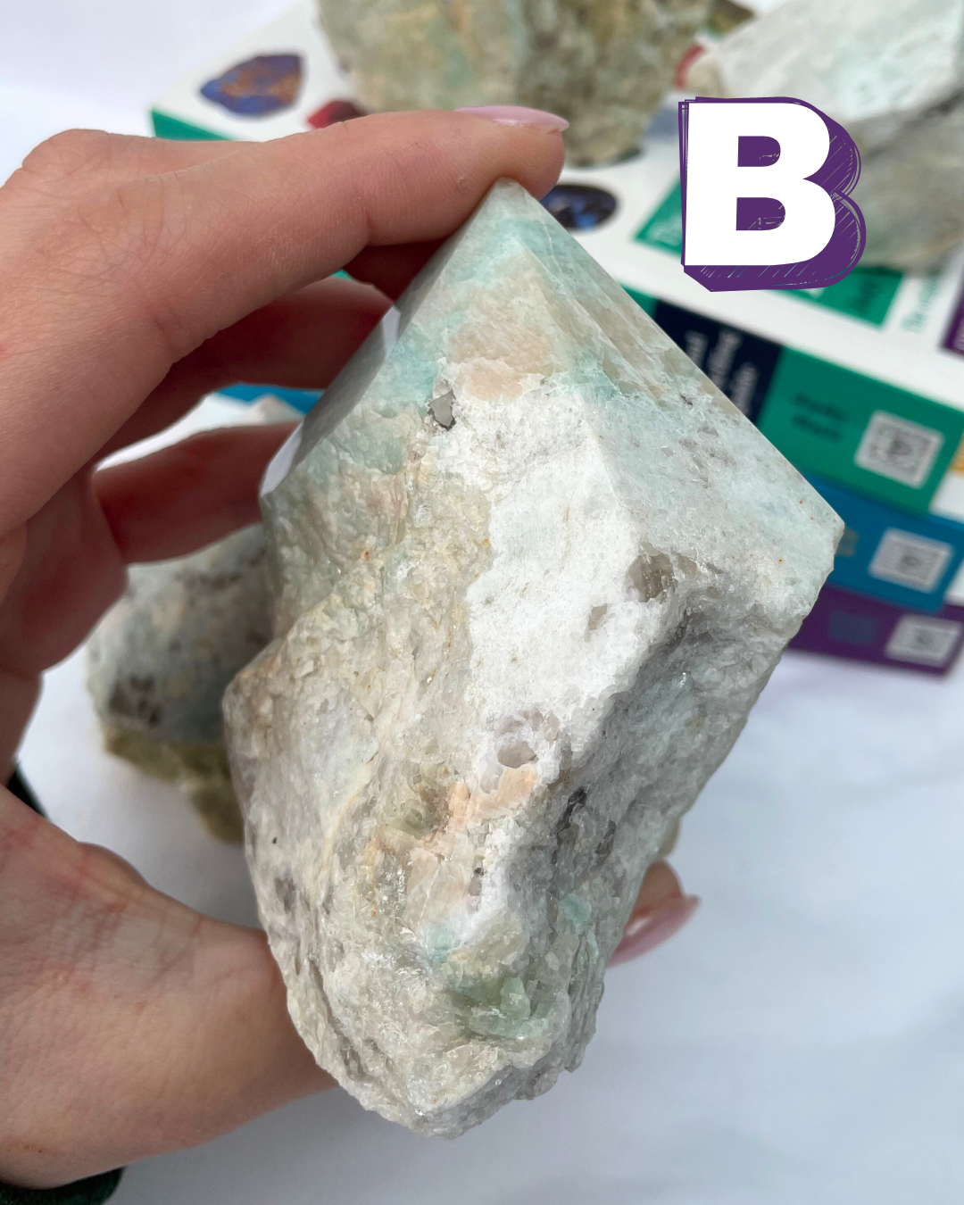 Amazonite 1/2 Polished Points