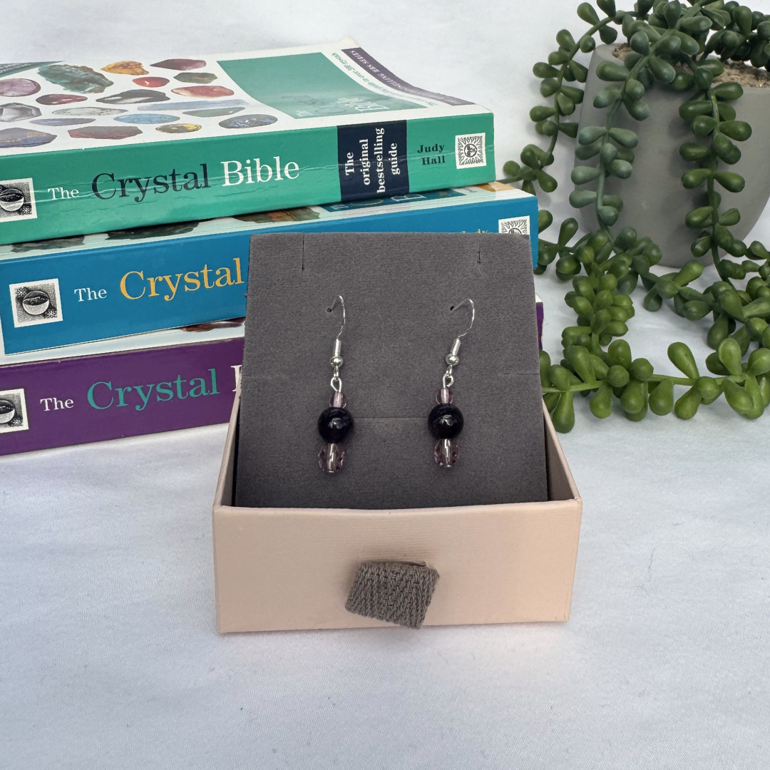 Amethyst Drop Earrings | Handmade