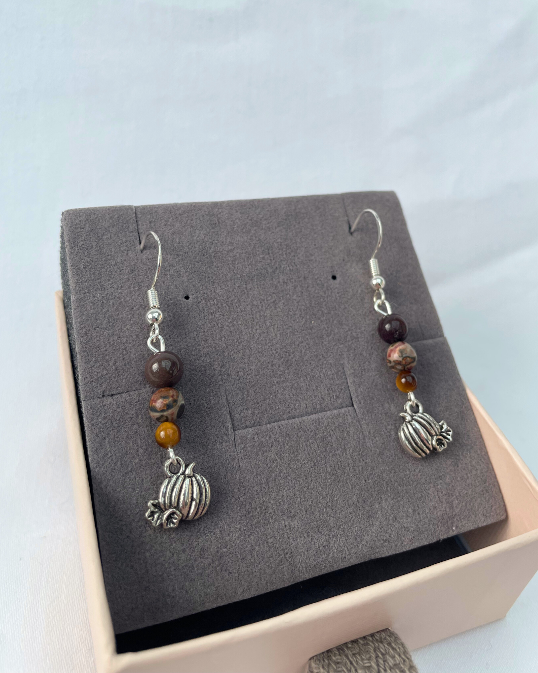 Autumn Pumpkin Earrings | Handmade