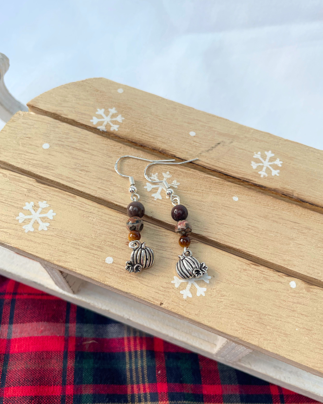 Autumn Pumpkin Earrings | Handmade