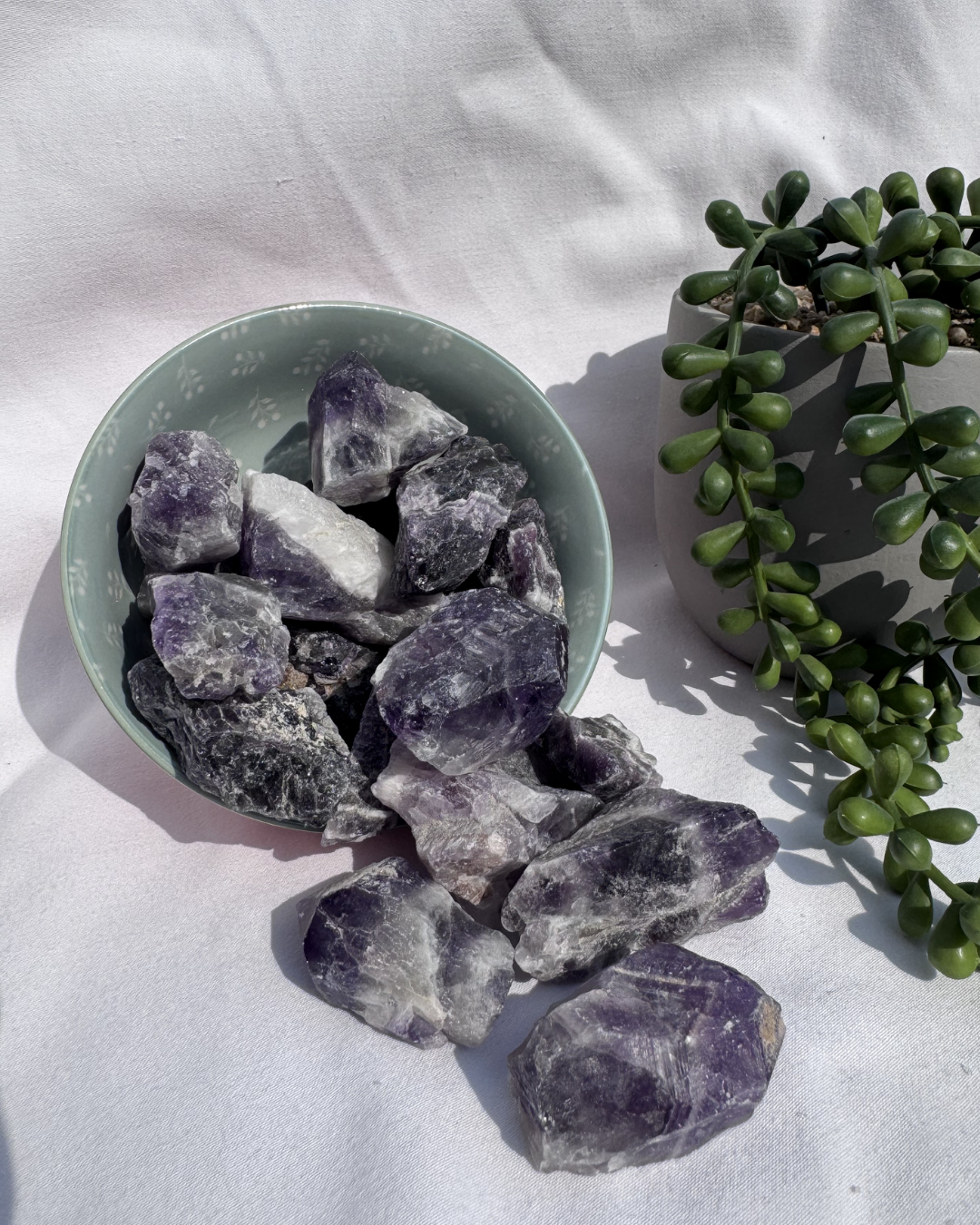 Raw Banded Amethyst Chunks