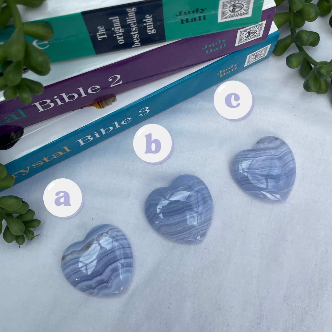 Blue Lace Agate Hearts