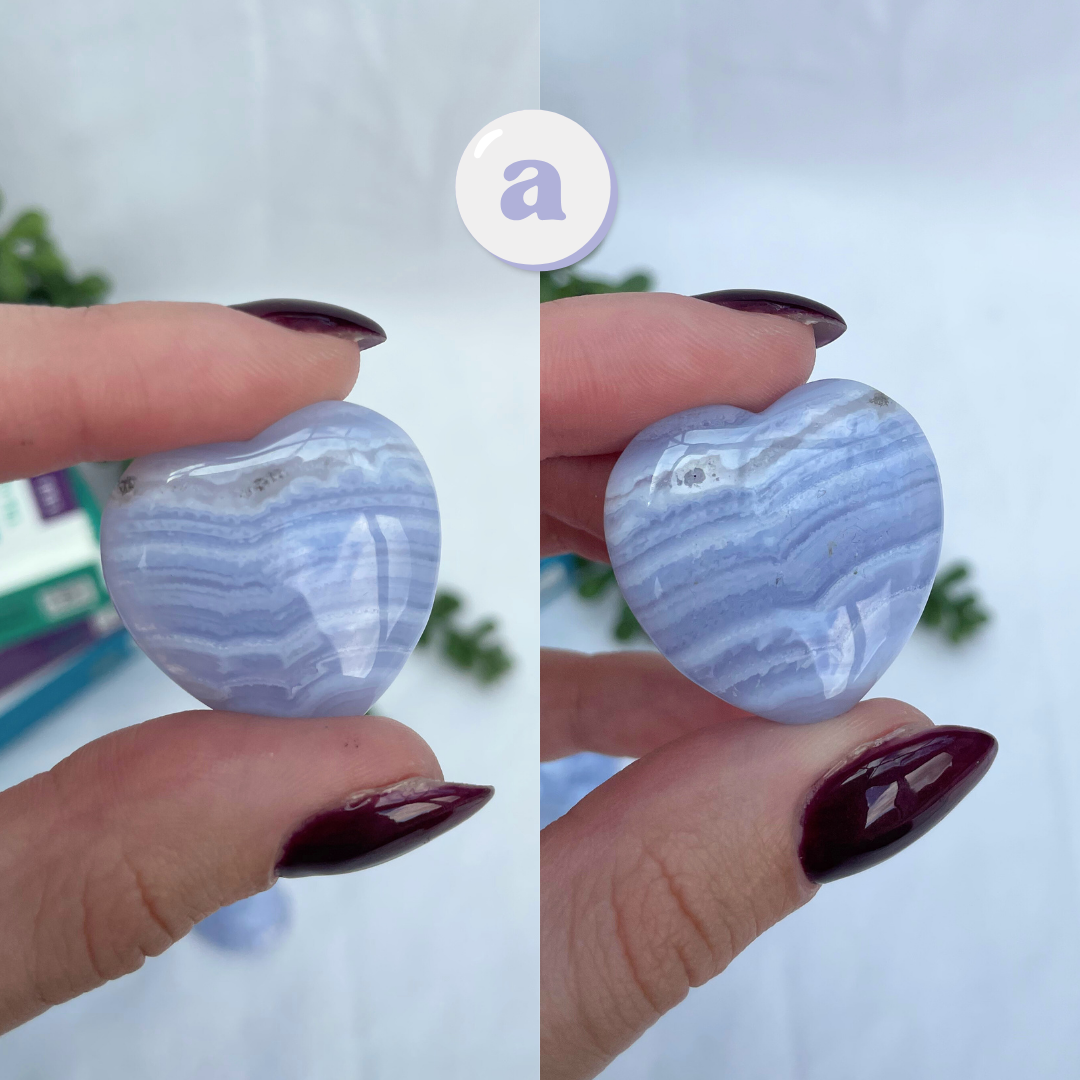 Blue Lace Agate Hearts