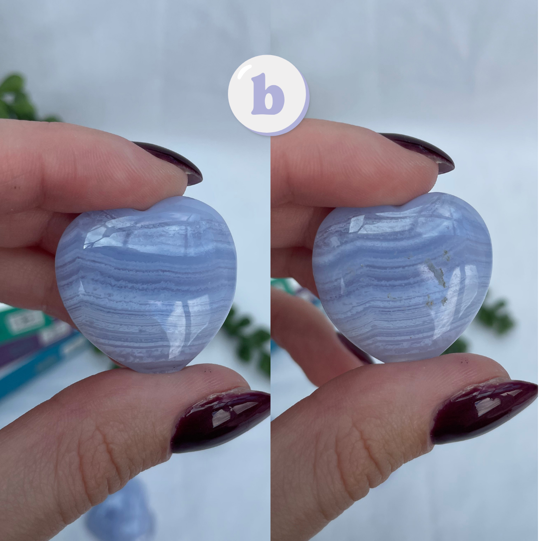 Blue Lace Agate Hearts