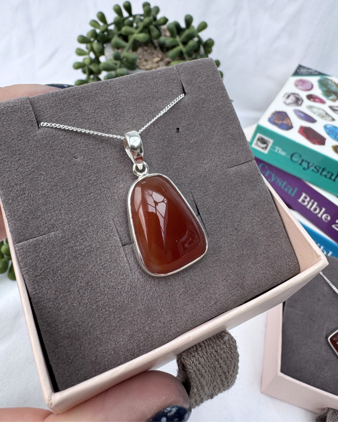 Carnelian Sterling Silver Necklaces