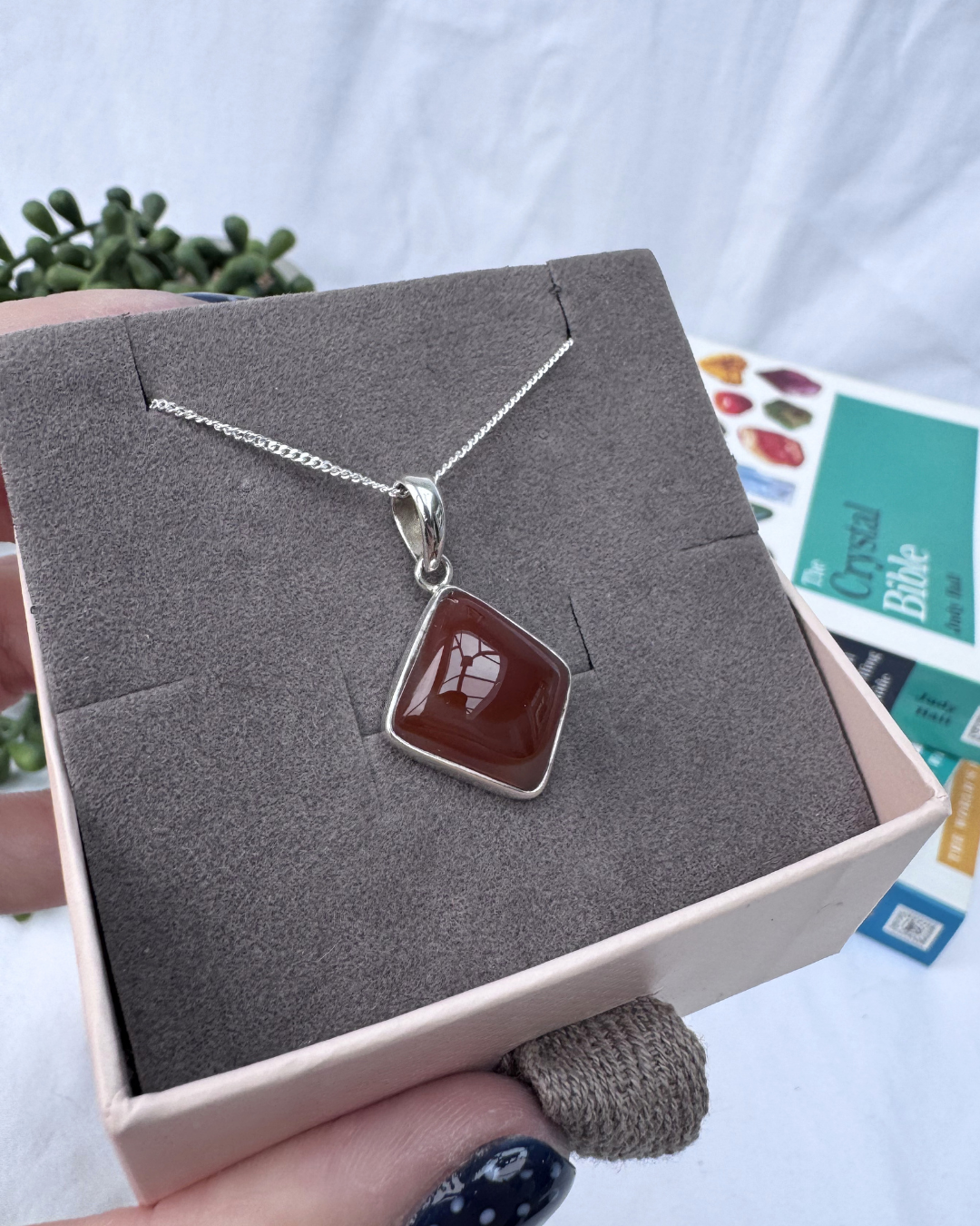 Carnelian Sterling Silver Necklaces