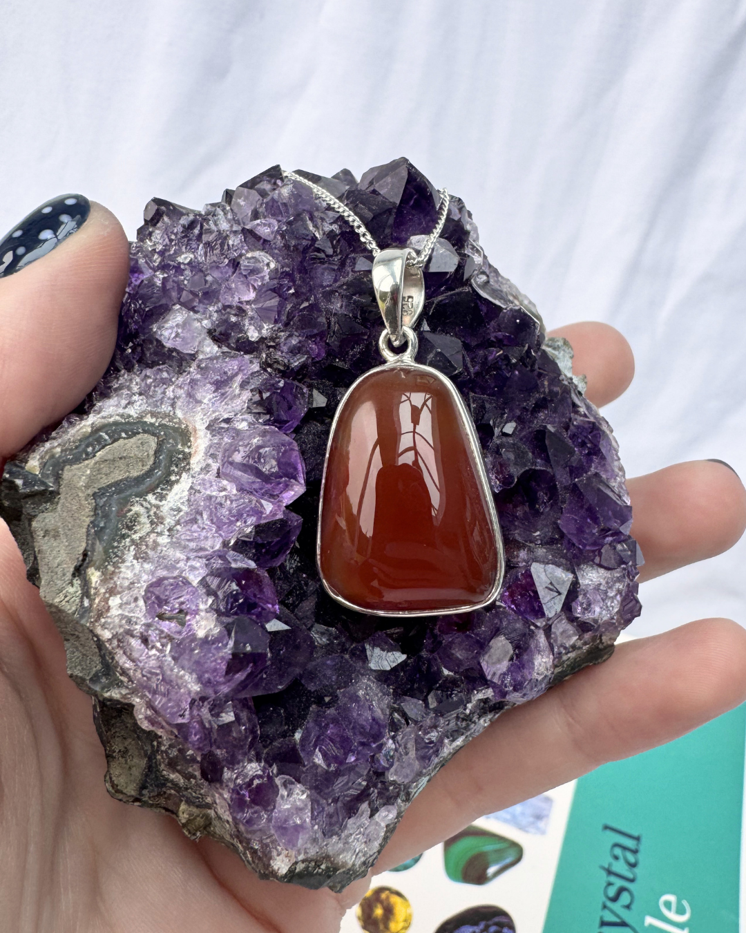 Carnelian Sterling Silver Necklaces