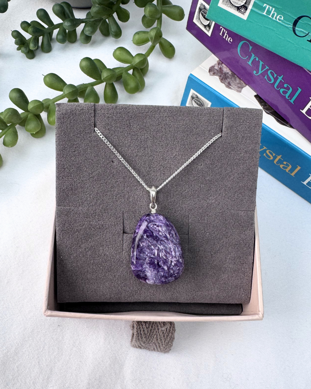 Charoite A Grade Sterling Silver Necklace