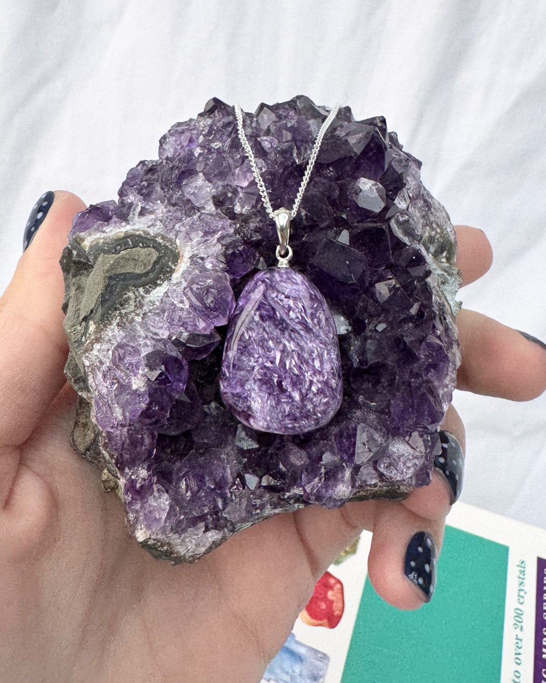 Charoite A Grade Sterling Silver Necklace