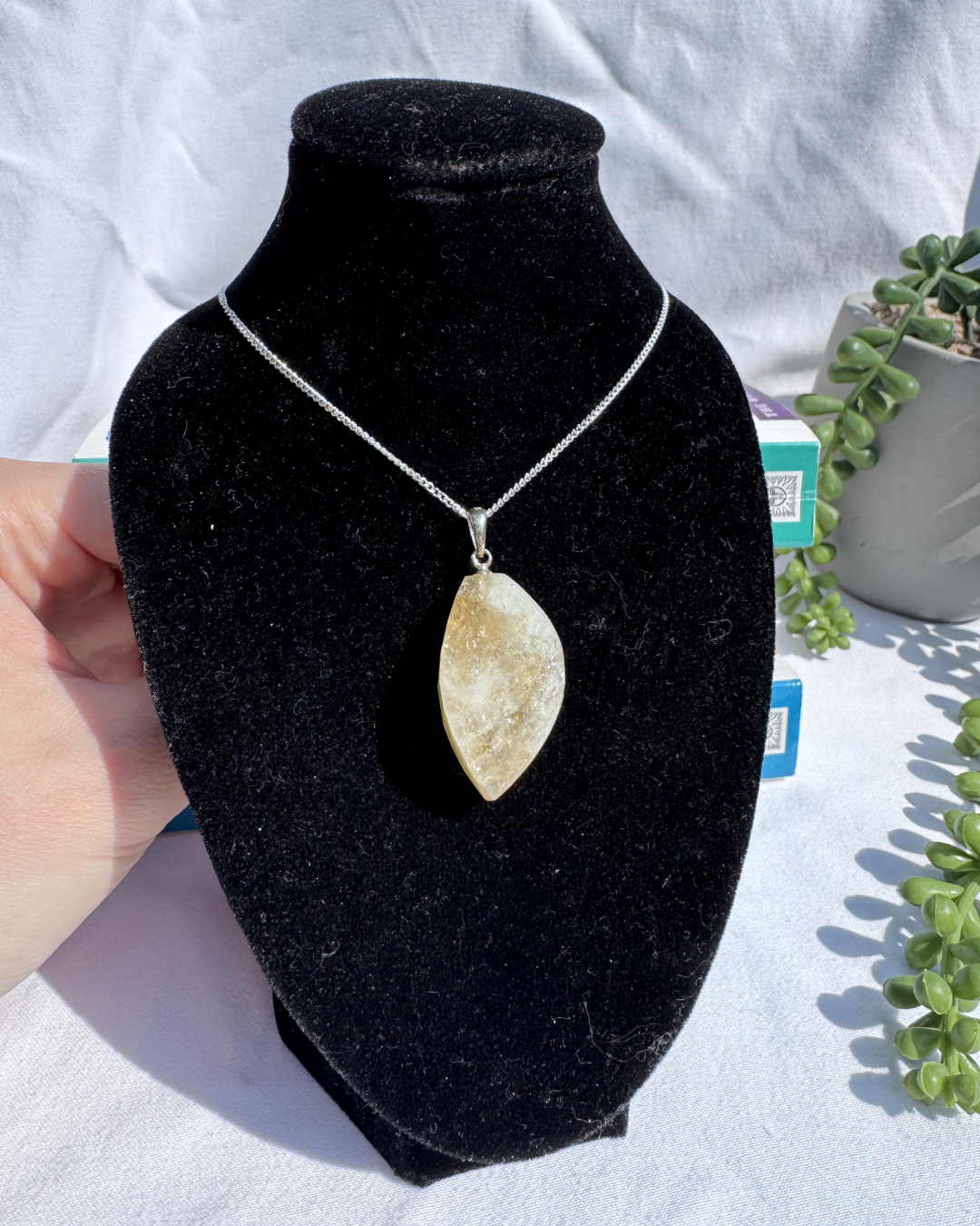 Citrine Sterling Silver Necklace