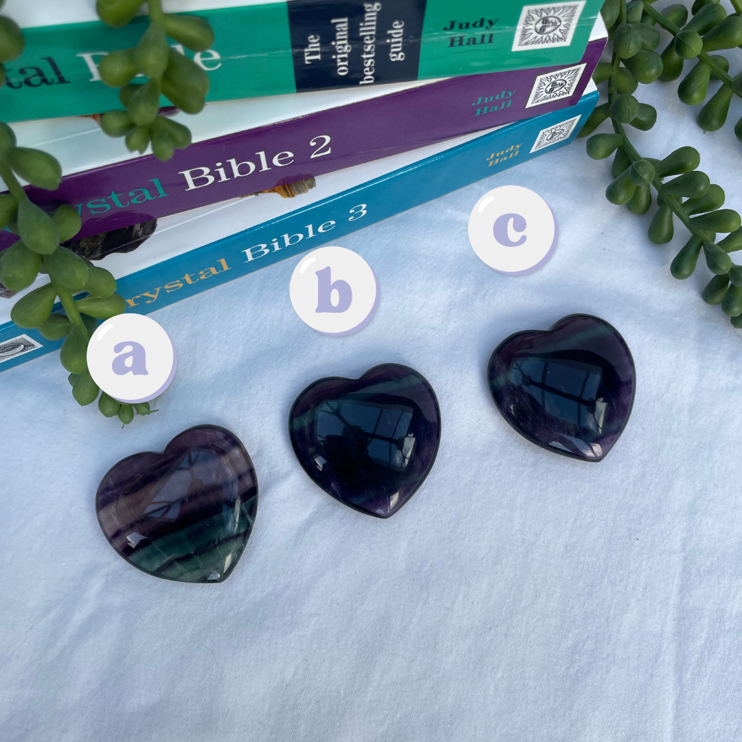 Fluorite Hearts | AA Grade