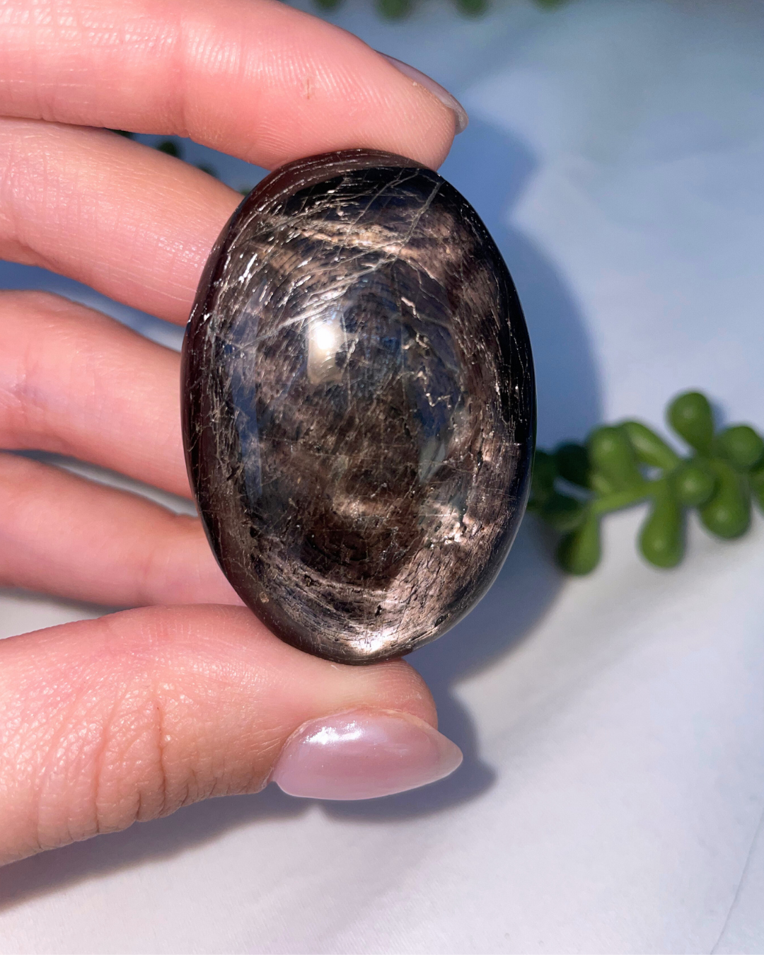 Hypersthene AA+ Grade Palmstone