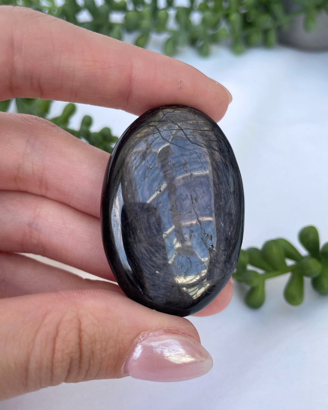 Hypersthene AA+ Grade Palmstone