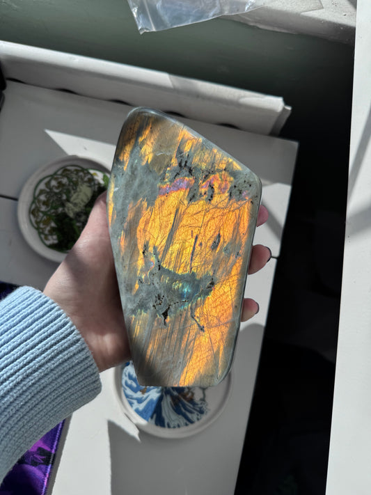 Gold Flash Labradorite Freeform
