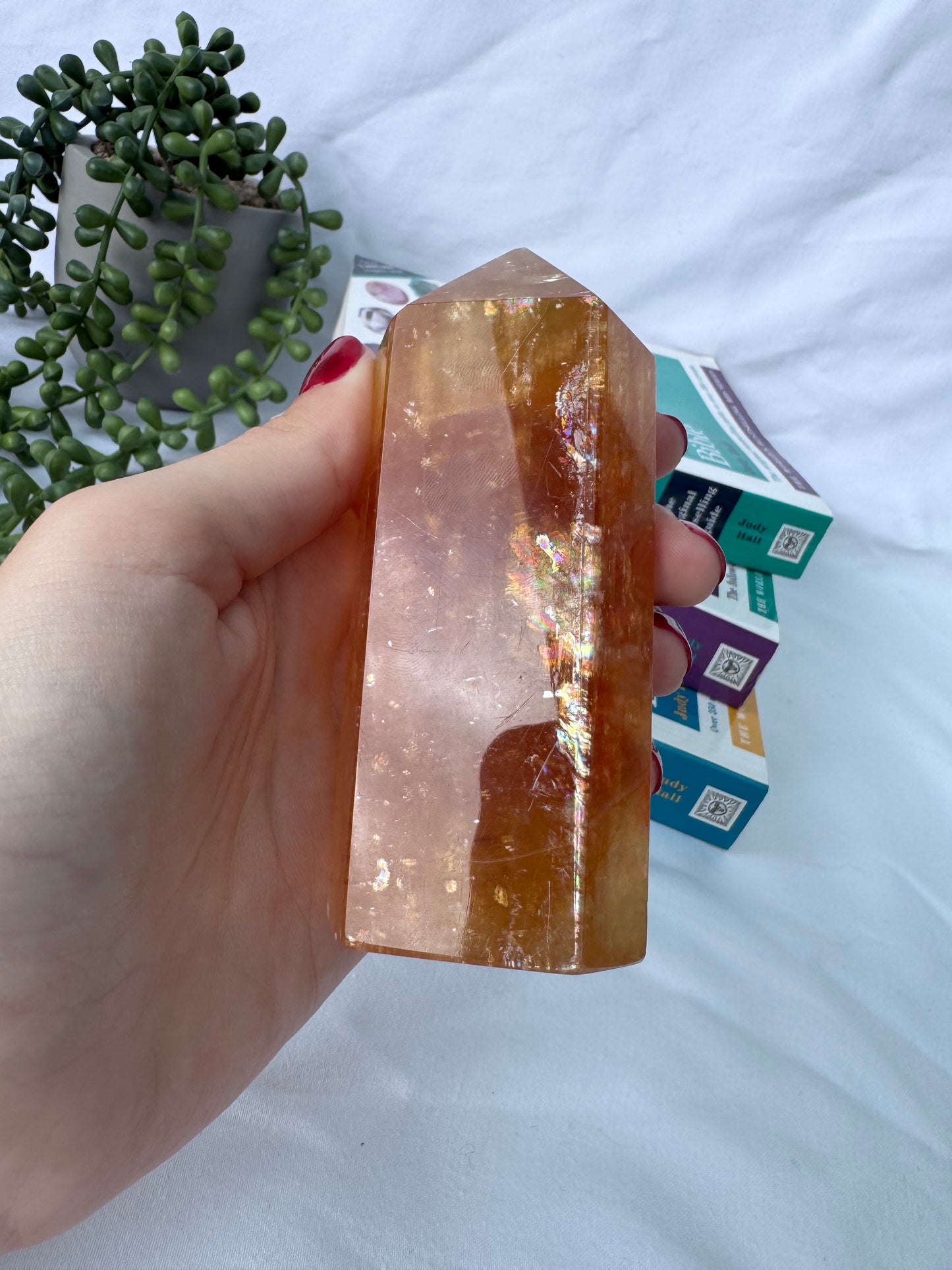 Golden A+ Grade Honey Calcite Chunky Tower