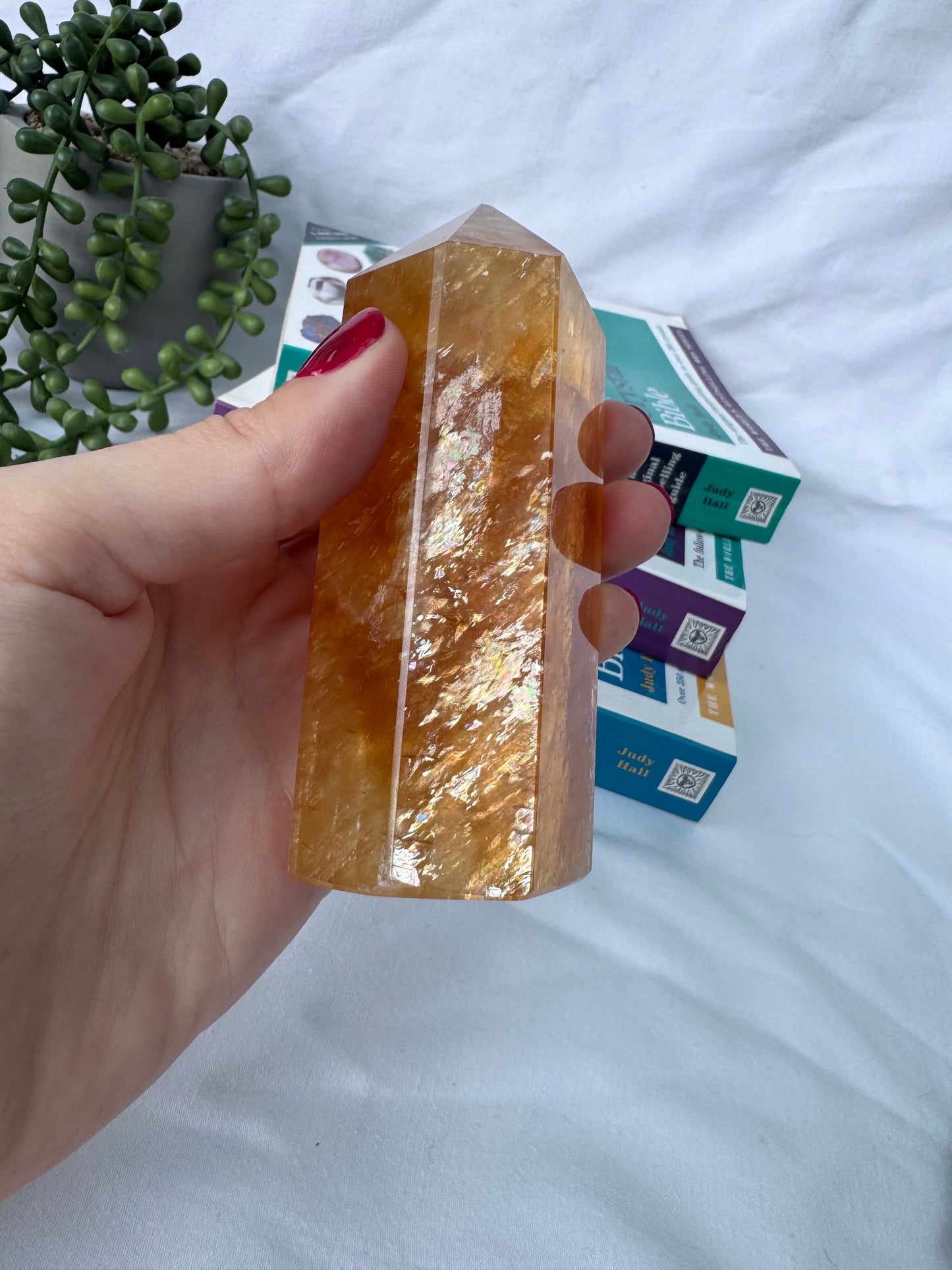 Golden A+ Grade Honey Calcite Chunky Tower