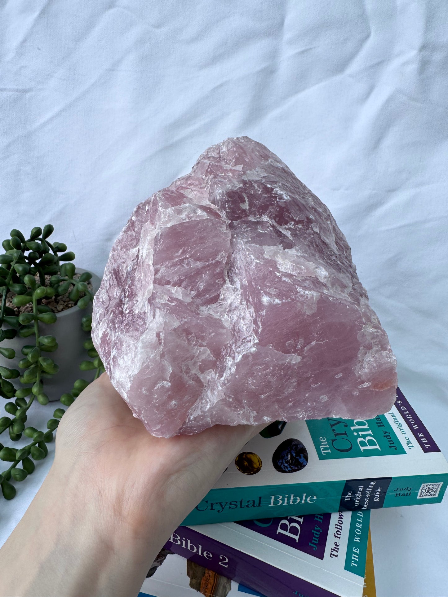 Raw Rose Quartz Statement Piece