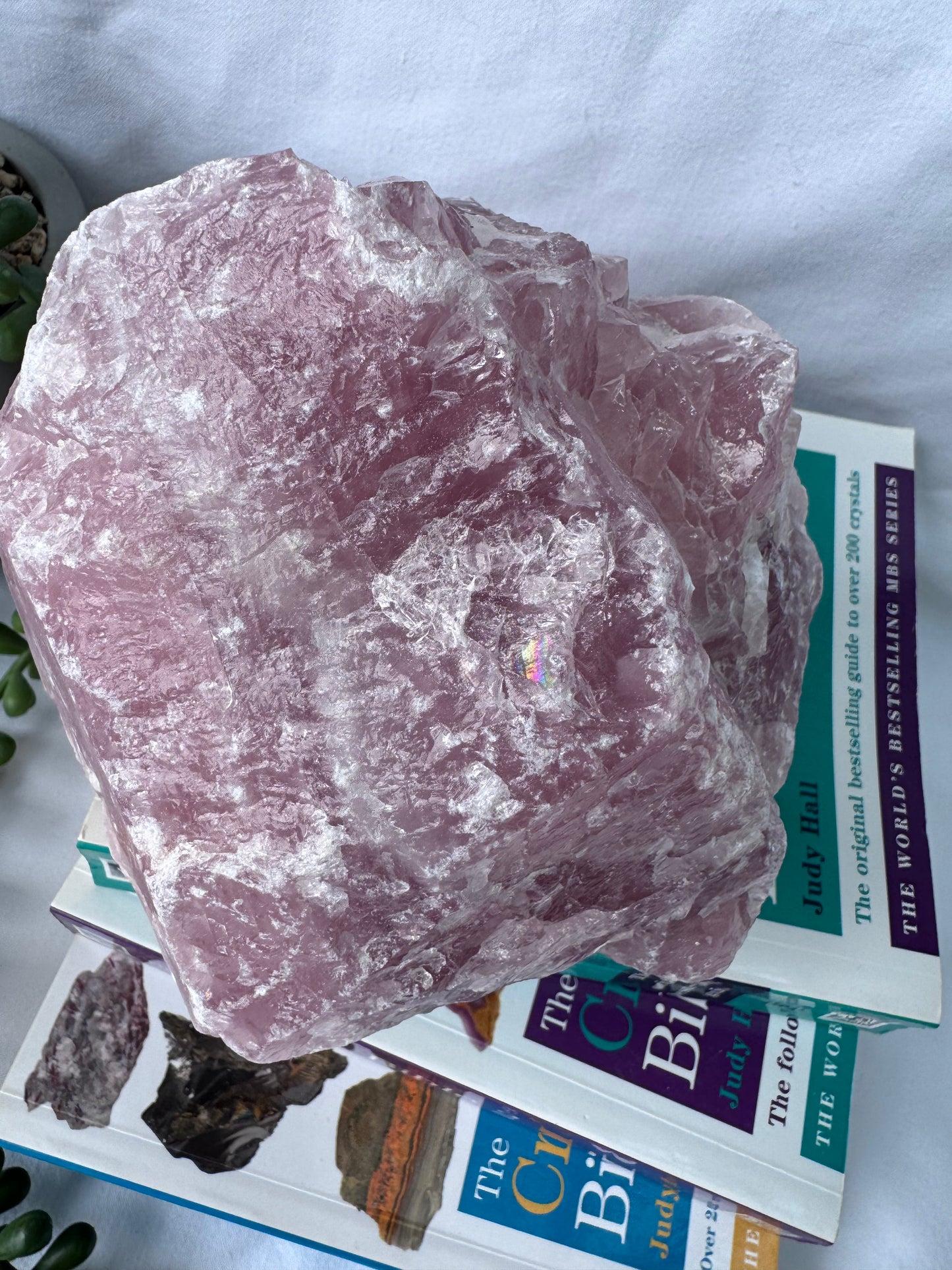 Raw Rose Quartz Statement Piece