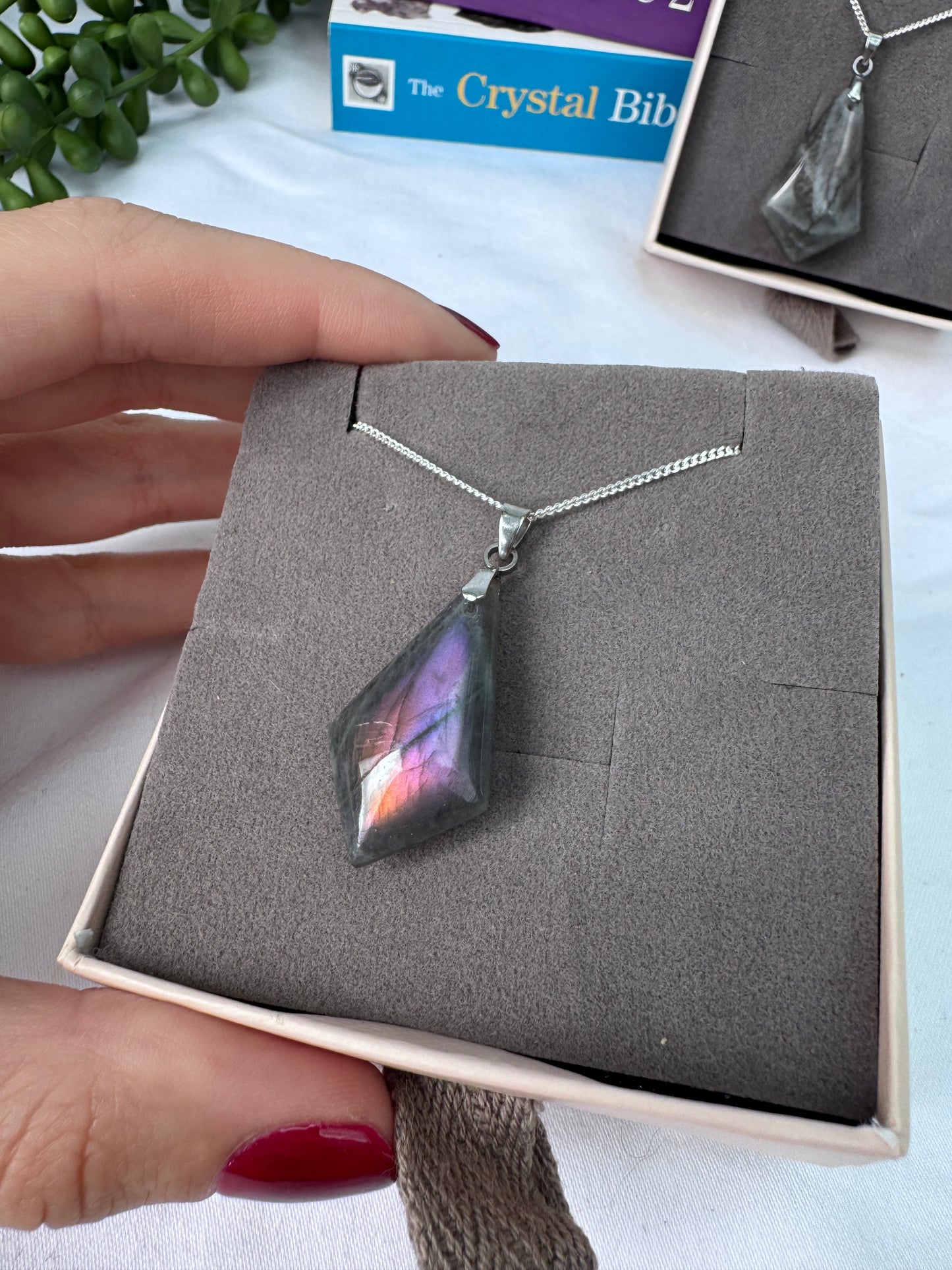 Labradorite Kite Sterling Silver Necklaces