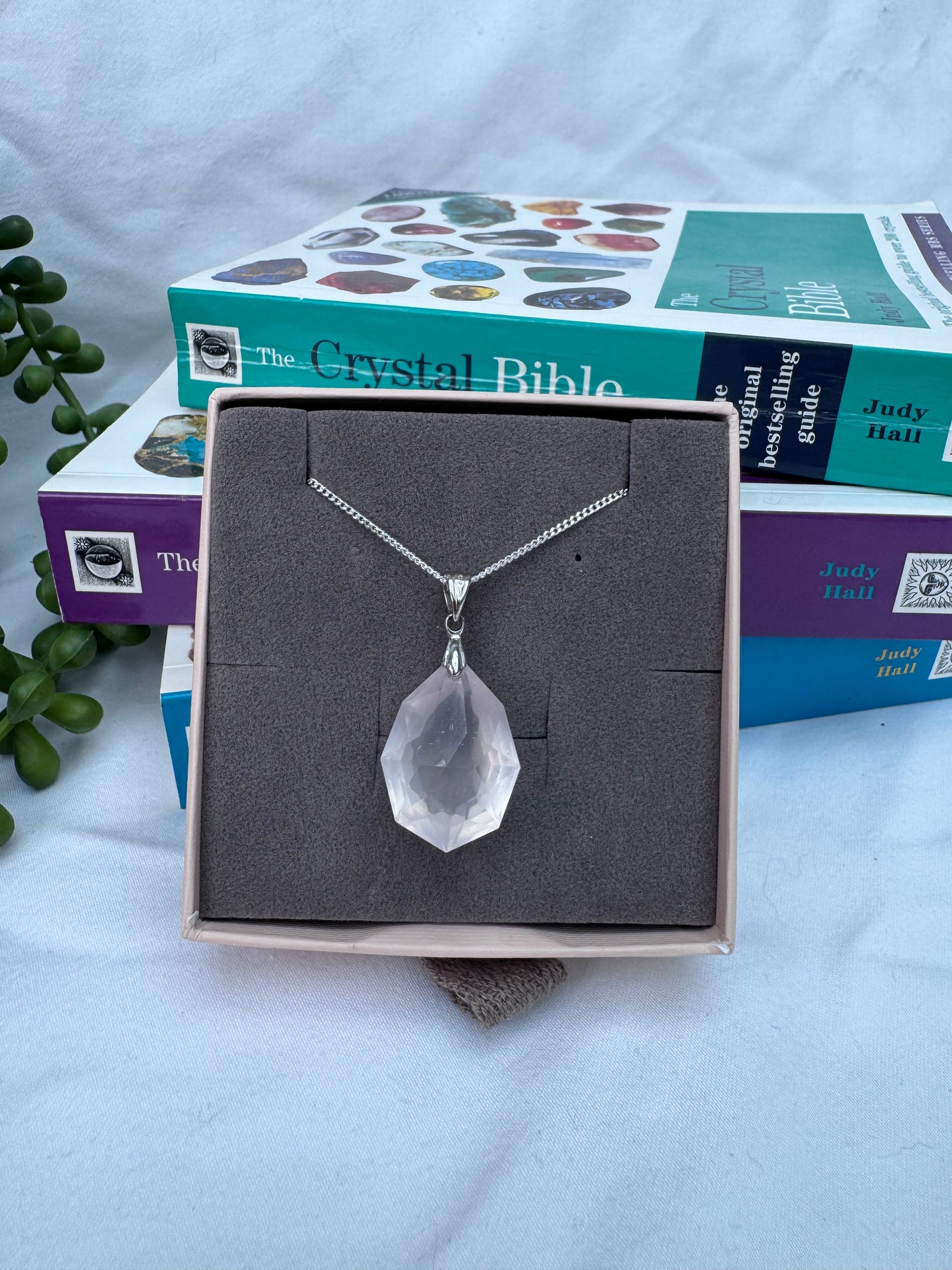 Rose Quartz Faceted Sterling Silver Necklace