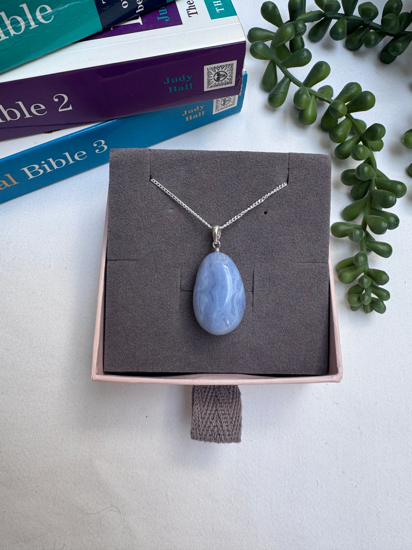Blue Chalcedone A+ Necklace