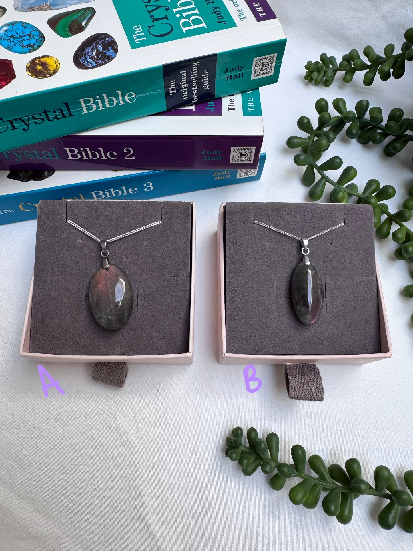 Labradorite Oval Sterling Silver Necklaces