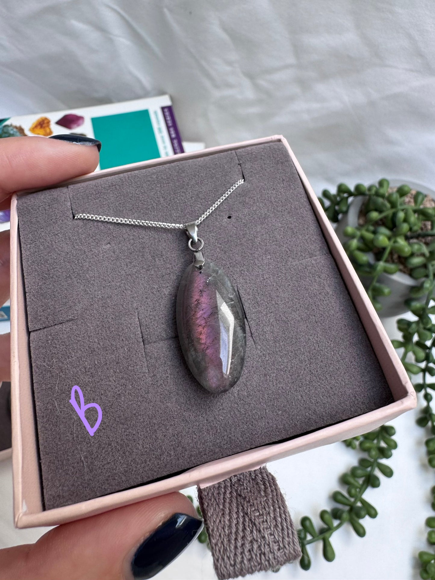 Labradorite Oval Sterling Silver Necklaces
