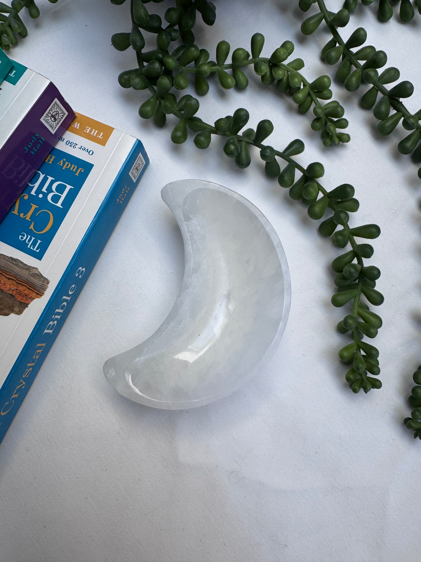 Selenite Moon Bowl