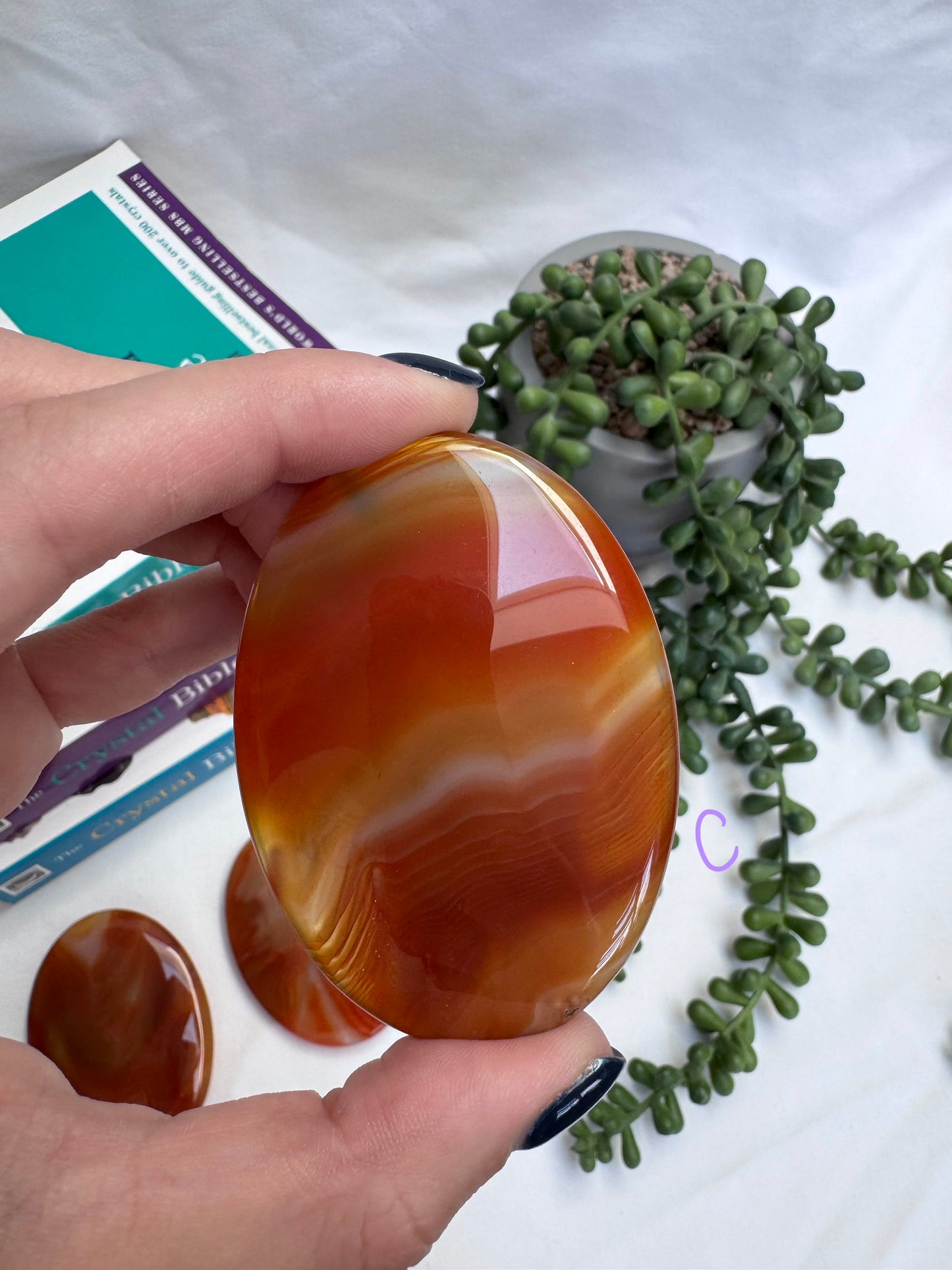 Large Carnelian Palmstones